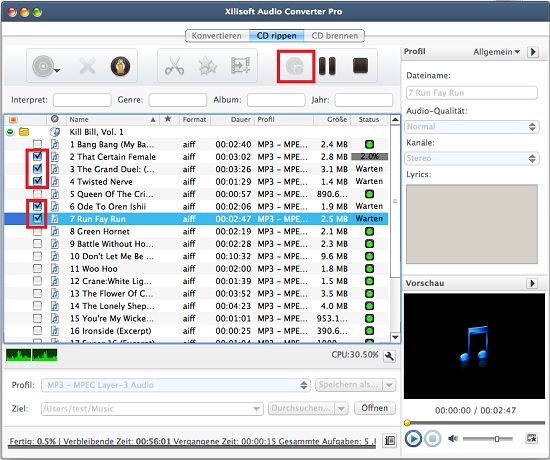 Xilisoft Audio Converter Pro for Mac Anleitung