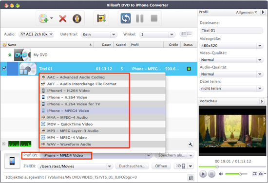 Xilisoft DVD to iPhone Converter for Mac