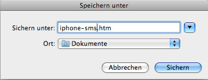 iphone sms auf mac speichern