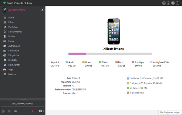 iPhone Dateien auf den Computer oder umgekehrt kopieren