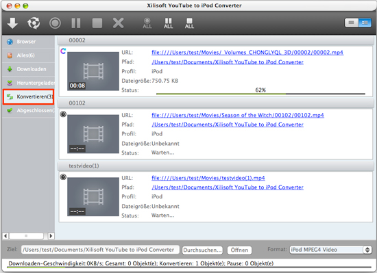 Xilisoft YouTube to iPod Converter for Mac