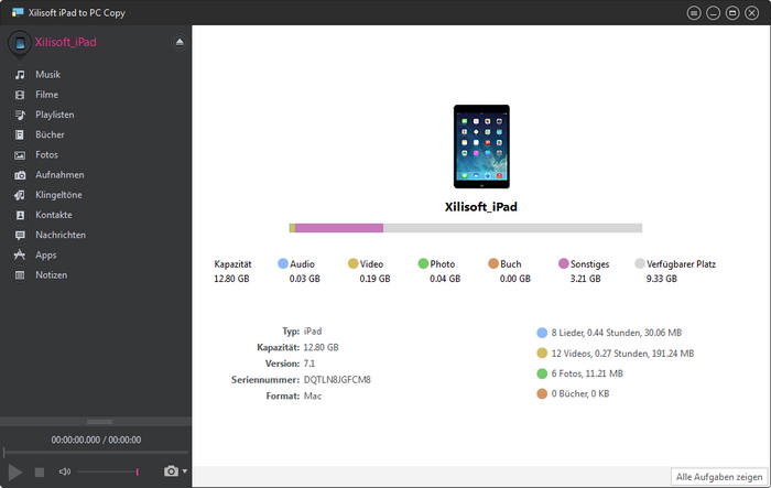 Xilisoft iPad to PC Copy